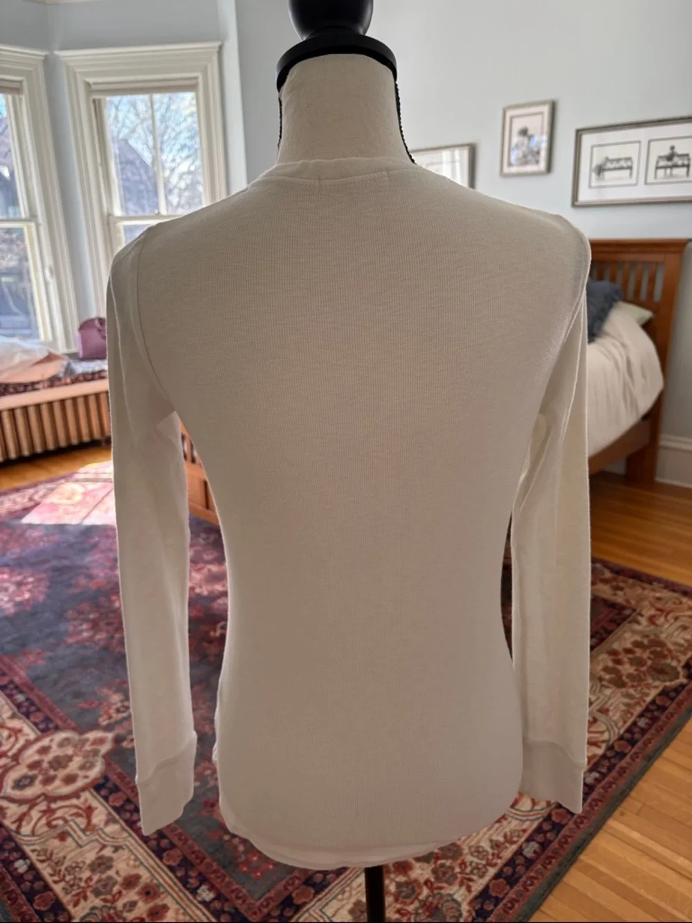 rag & bone Off-White Ribbed Tank - Picture 4 of 5